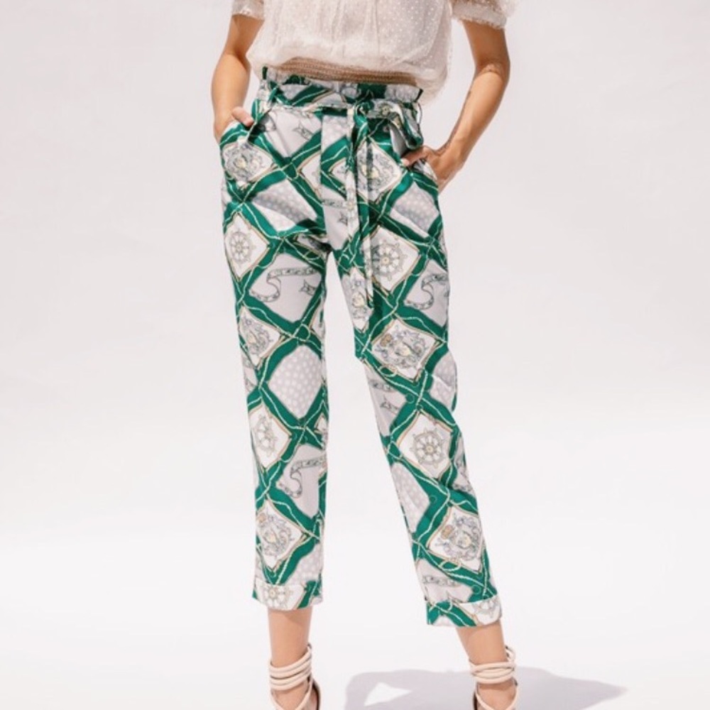 Chain print pants